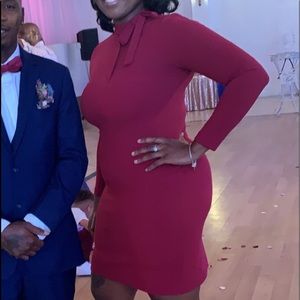 Burgundy dress only worn once for a Wedding